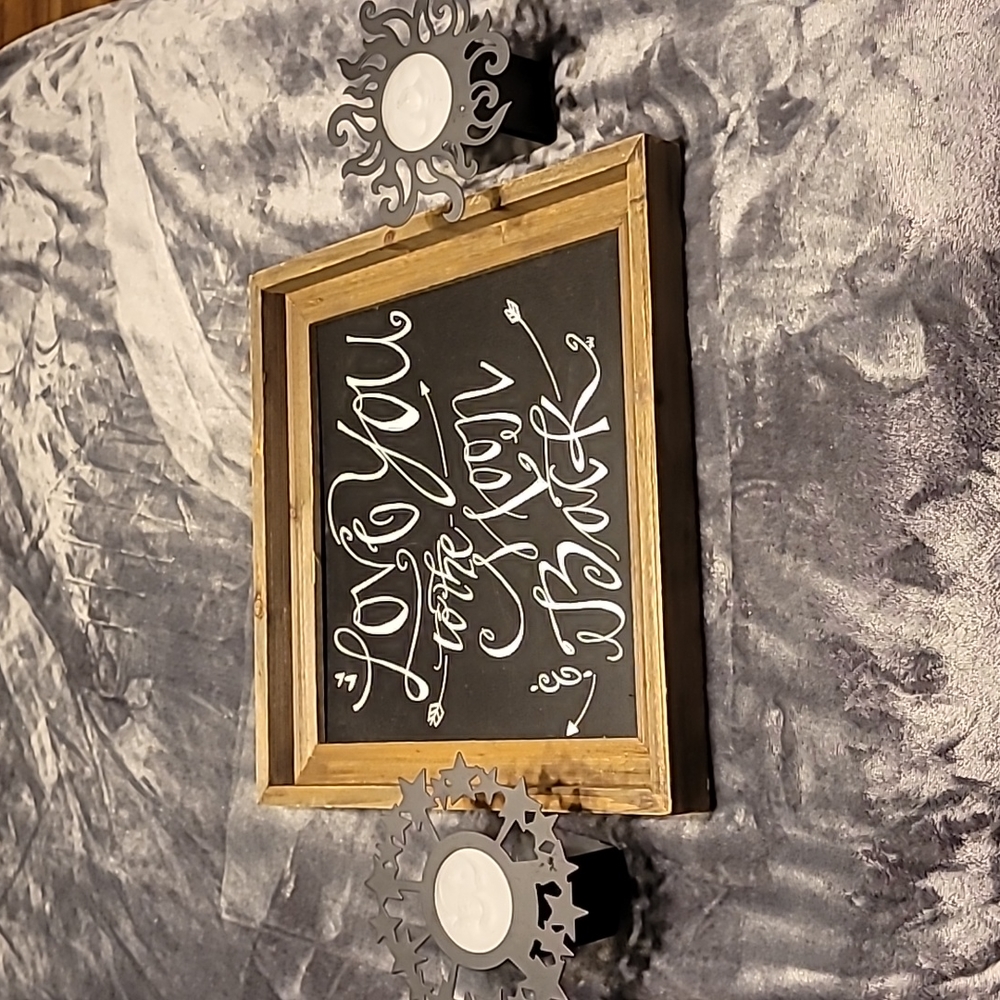 Picture and moon and star votive